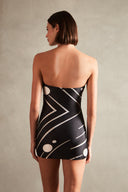 Maillot Skirt Tomara que Caia Listrado Deco