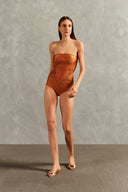 Maillot Tomara que Caia Franzido Vintage Citronelle Lisos