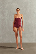 Maillot Tomara que Caia Franzido Vintage Citronelle Lisos