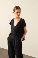 Jumpsuit Decote V  Argolas