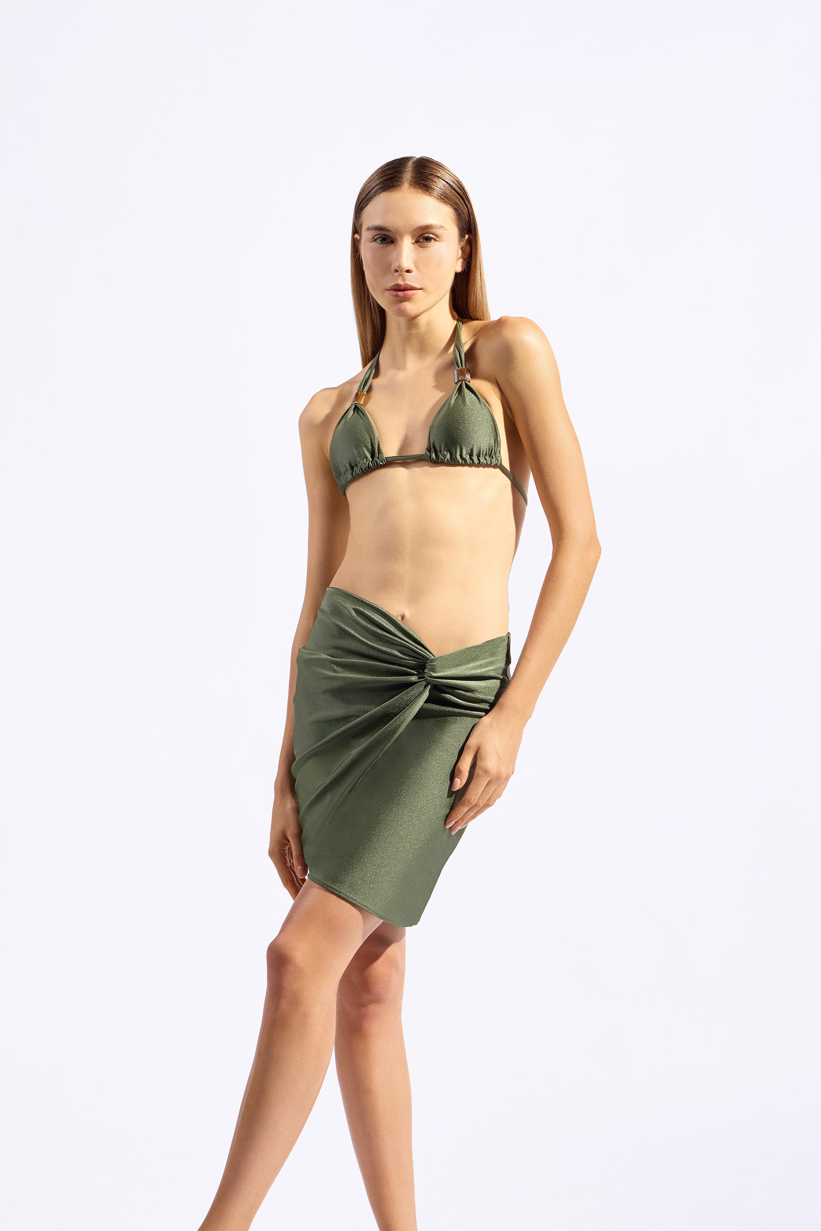 Saia Curta Detalhe Frente Lisos