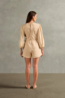 Playsuit Com Detalhe Losango Colibri Liso
