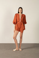 Playsuit Curto Bicolor Lisos