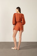 Playsuit Curto Bicolor Lisos