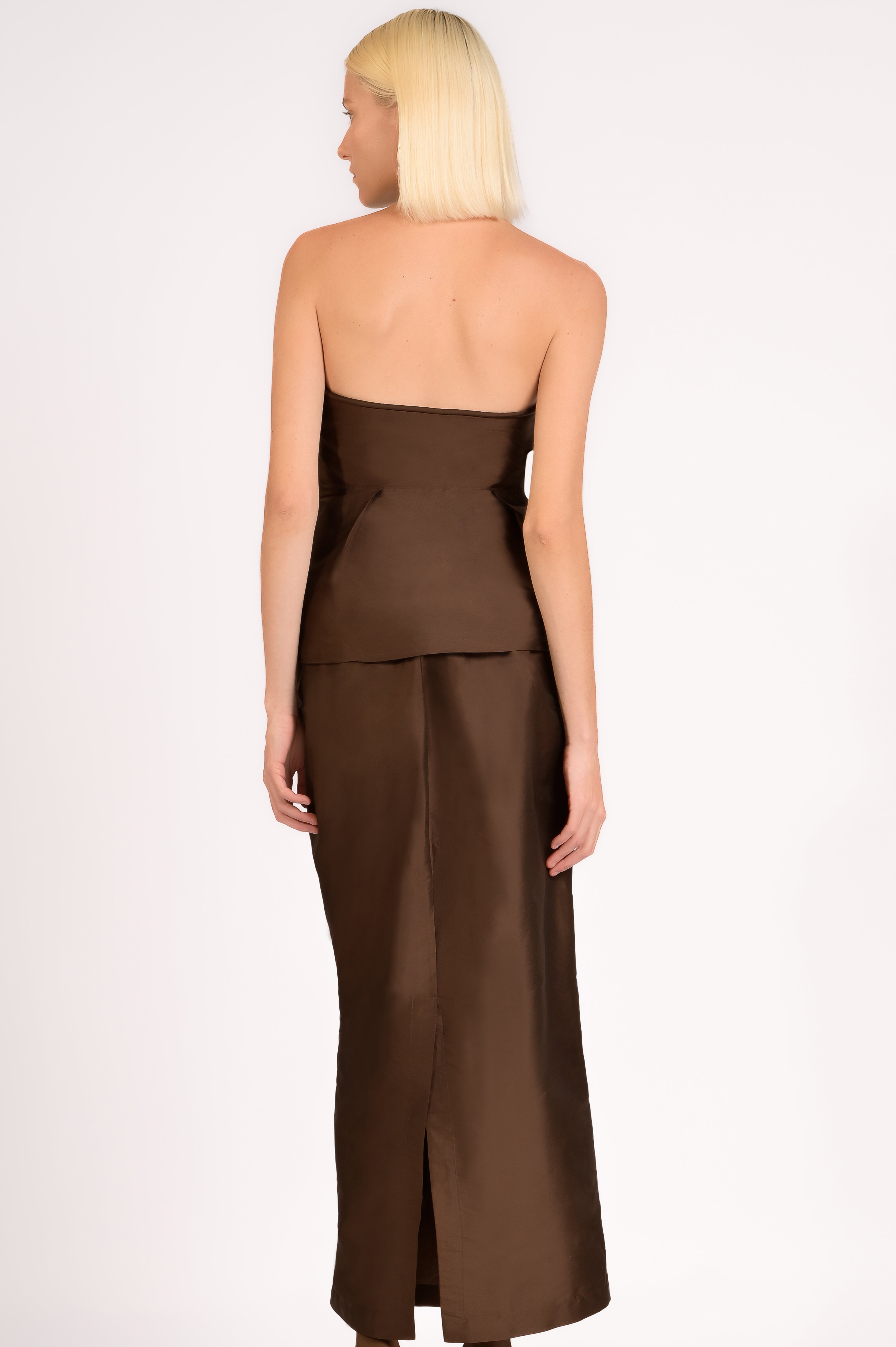 Saia Reta Tafetá Full Bloom