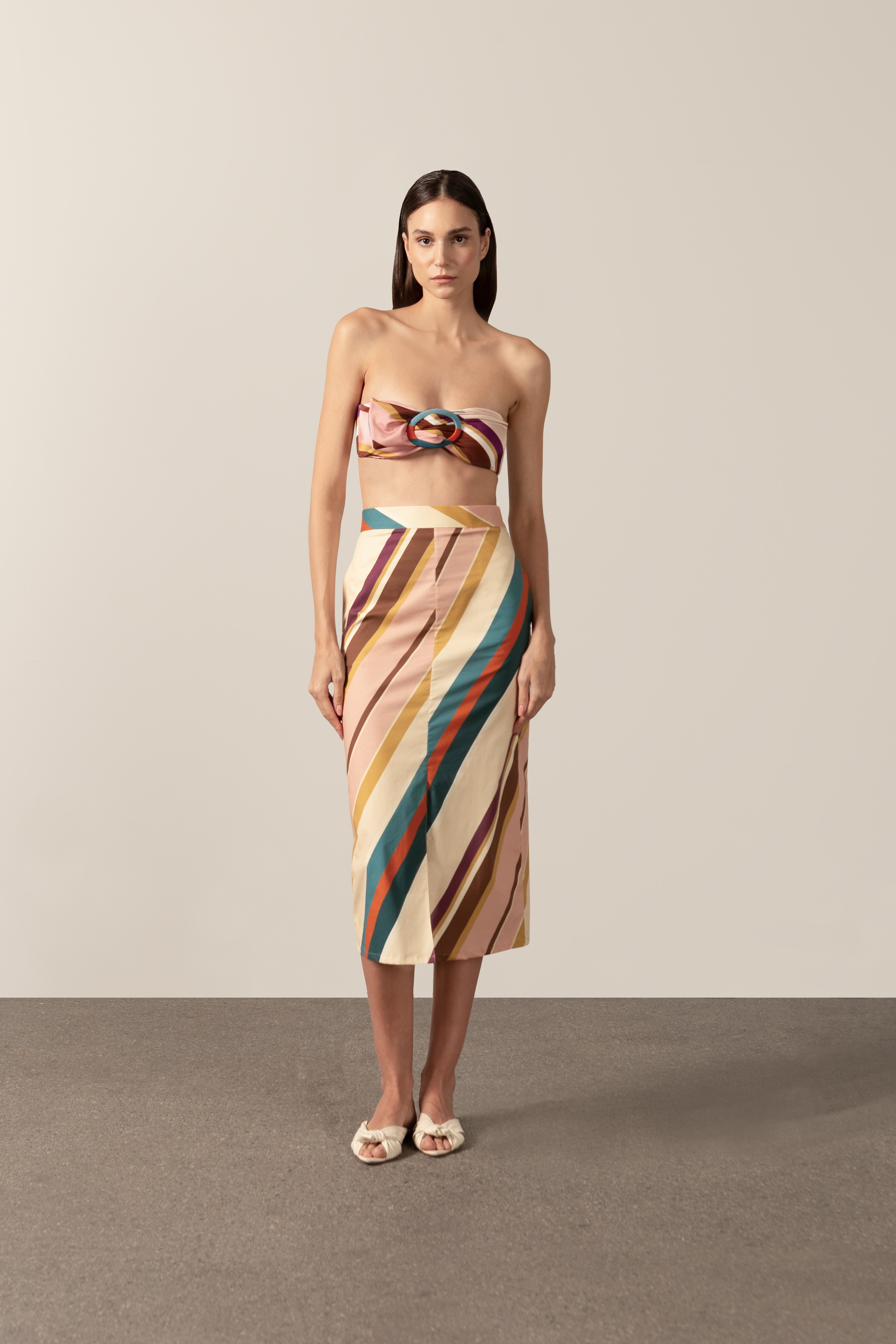 Saia Midi Listras Diagonais