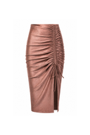 Saia Midi Franzida Solids