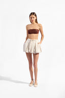 Shorts Curto Balonê Liso