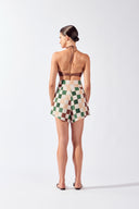 Blusa TQC e Shorts Pregas Mosaic
