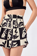 Shorts Cintura Alta Flora