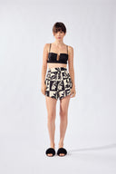 Shorts Cintura Alta Flora