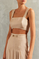 Top Alças Largas Jeans