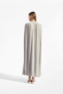 Vestido Alças Com Capa Liso
