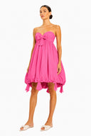Vestido Curto Balonê Laços