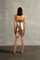 Vestido Curto Tomara que Caia Ouro