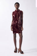Vestido Curto Recorte Glass