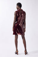 Vestido Curto Recorte Glass
