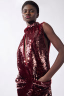 Vestido Curto Recorte Glass