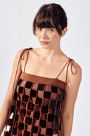 Vestido Curto Square Mosaic