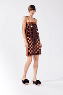 Vestido Curto Square Mosaic