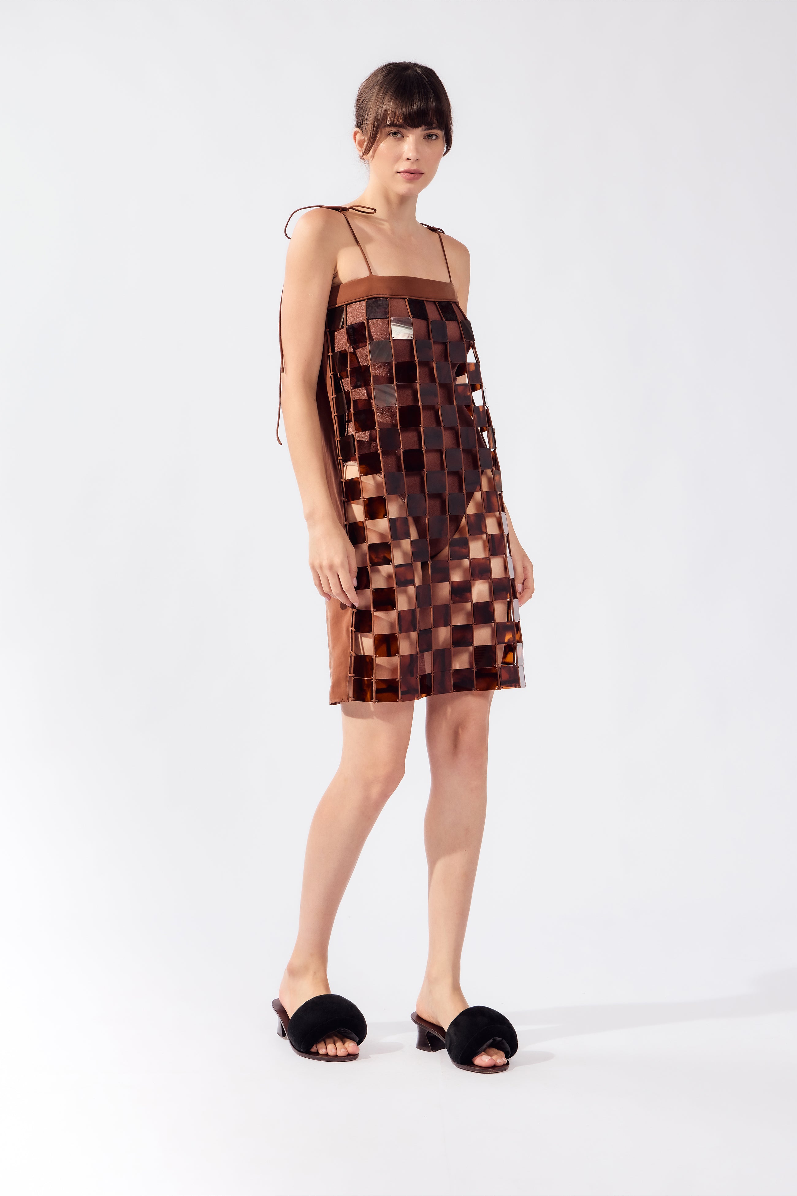 Vestido Curto Square Mosaic