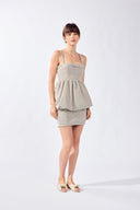Vestido Curto Balonê Backgammon