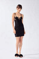 Vestido Curto Busto Flora Lisos