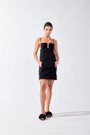Vestido Curto Alças Flora Lisos