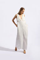 Vestido Longo Alças Com Laços Timeless