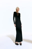 Vestido Longo Detalhe Tiras Sabine Getty
