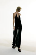 Vestido Longo Recortes Sabine Getty