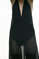 Vestido Longo Recortes Sabine Getty