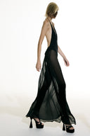 Vestido Longo Recortes Sabine Getty