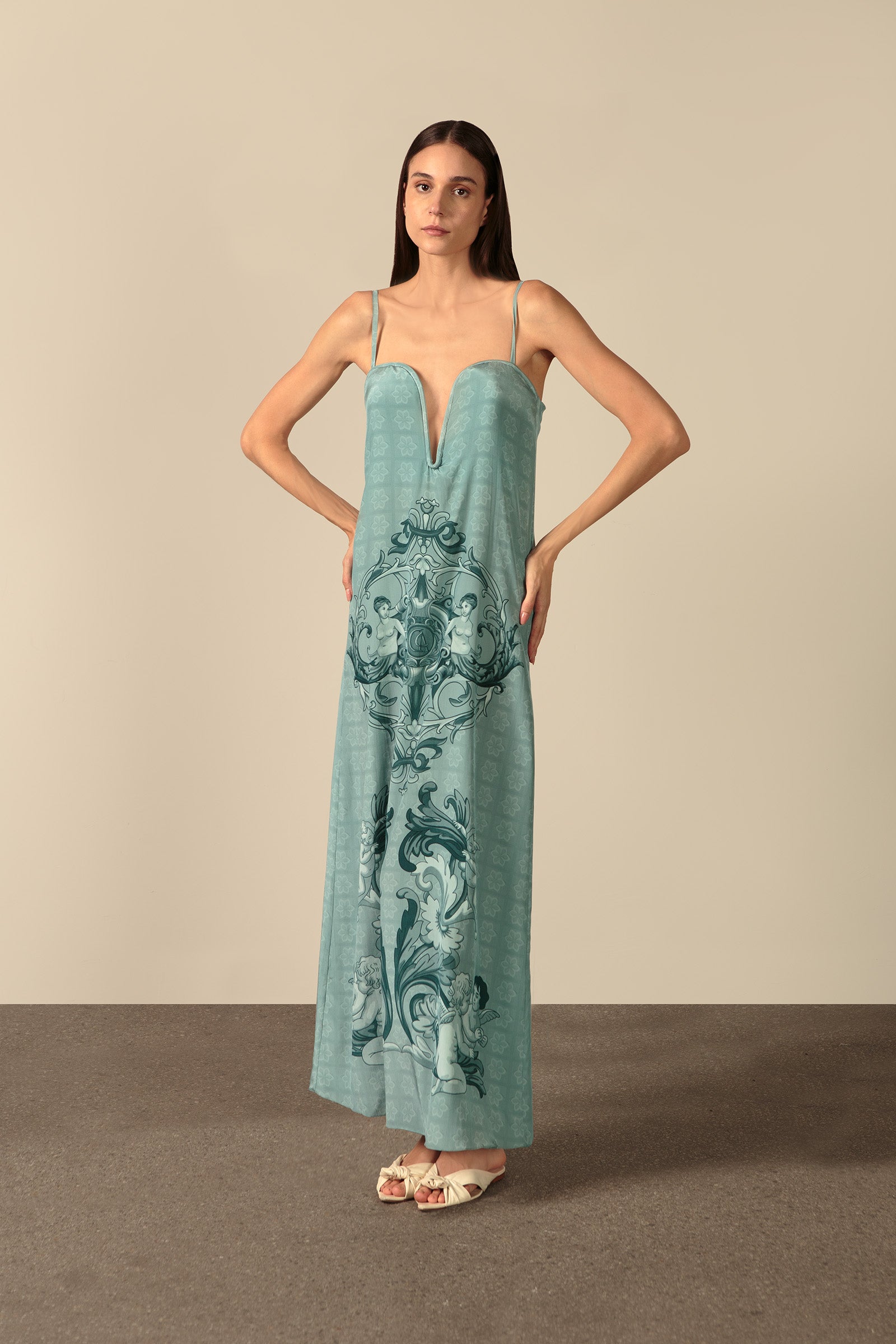 Vestido Longo Estruturado Hera