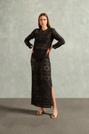 Vestido Longo Reto Noir