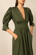 Vestido Longo Detalhe Busto Lisos