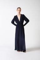 Vestido Longo Decote V Lisos