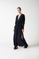 Vestido Longo Decote V Lisos