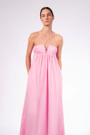 Vestido Longo Tiras Lisos