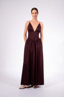 Vestido Longo Alças Lisos