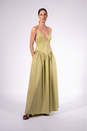 Vestido Longo Alças Lisos