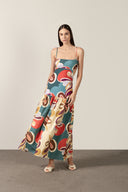 Vestido Longo Alças Floral Organic