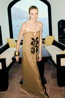 Vestido Longo Mosaico Lisos