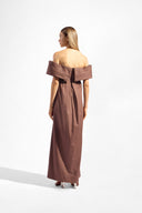 Vestido Longo Ombro a Ombro Liso