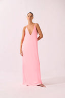 Vestido Longo Decote Costas Lisos