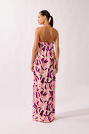 Vestido Longo Amarração Bold Floral