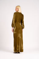 Vestido Longo Frente Tela Velvet
