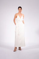Vestido Longo Detalhe Babado New Year