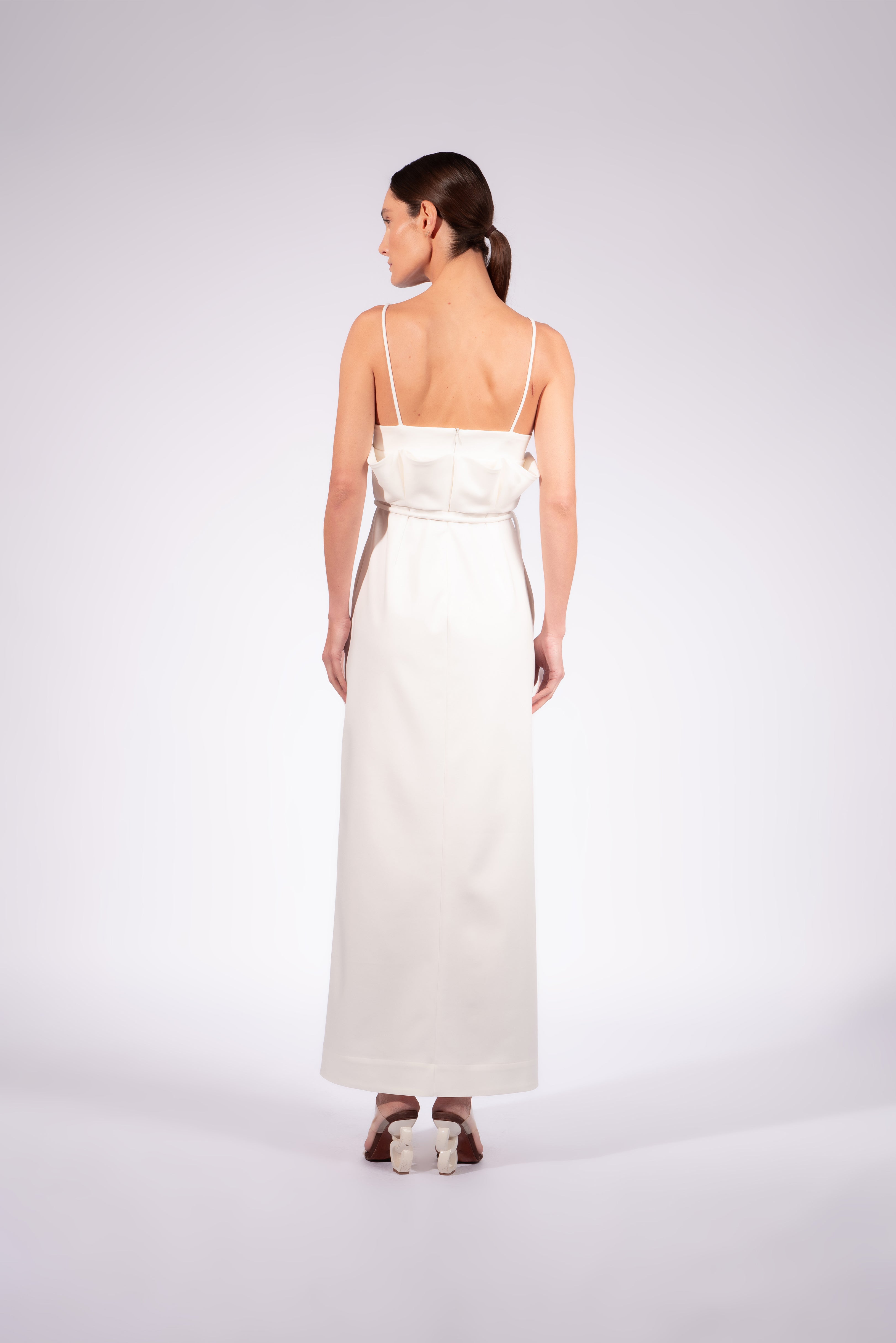 Vestido Longo Detalhe Babado New Year