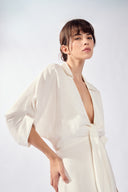 Vestido Longo Decote De Amarrar Solids